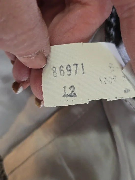 Vintage Union Made Lands End Herringbone Women’s Blazer Jacket Size 12 - Picture 12 of 13